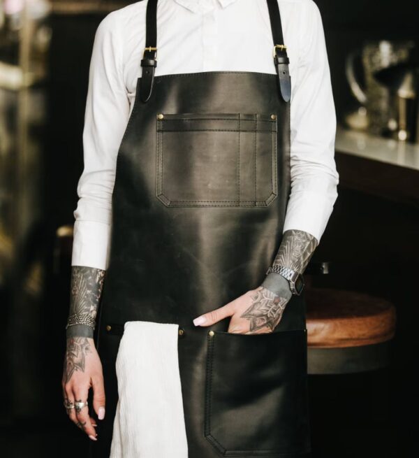 EmpowerHer Leather Craft Apron: Versatile BBQ and Bartender Apron