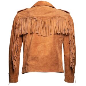 Cowboy Fringe Biker Suede Jacket