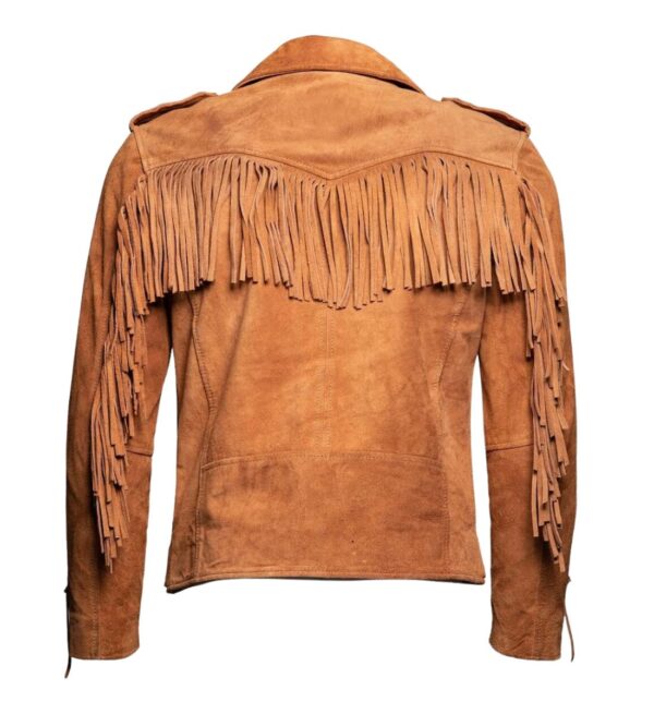 Cowboy Fringe Biker Suede Jacket