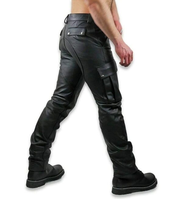 Original Leather Pants Timeless Style for Gents Side
