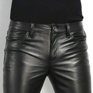 Party-Ready Leather Pants: Men's Classic Sheep Leather