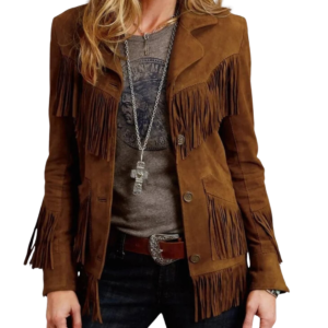 Rustic Charm Women's Fringe Jacket