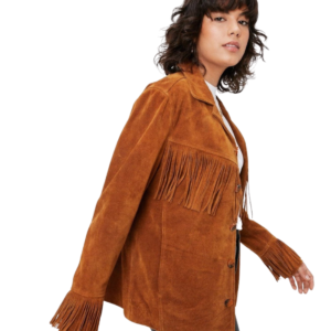 Rustic Charm Women's Fringe Jacket