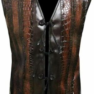 Stylish Hogan Brown Leather Vest