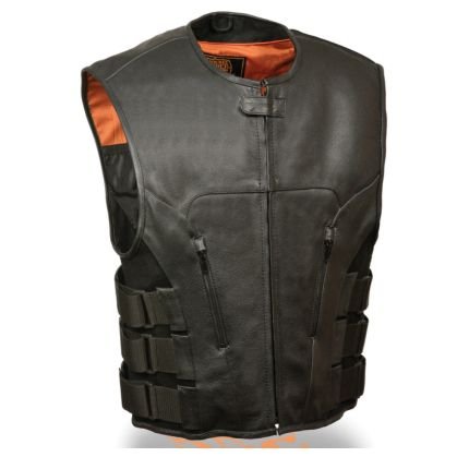 Vin Diesel Inspired Black Motorcycle Leather Vest
