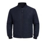 AetherForge Men's Navy Puffer Jacket with Lightweight Insulation and Quilted Winter Design