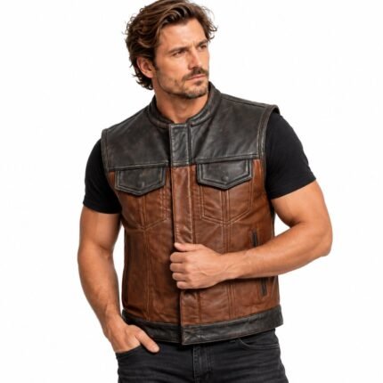 ForgeCraft Premium Leather Utility Vest