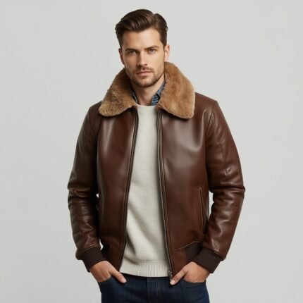 A men wearing a bomber jacket