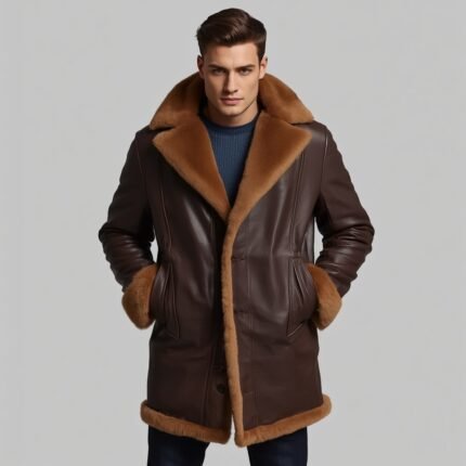 A men wearing a fur & sherling coat